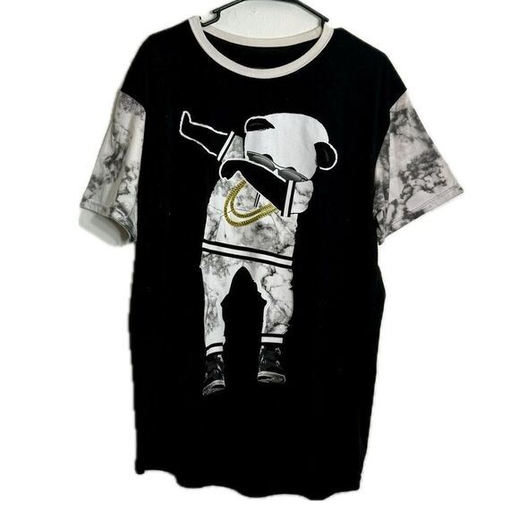 Good vibes men’s XL dabbing panda short sleeve skater T-shirt - Picture 1 of 5